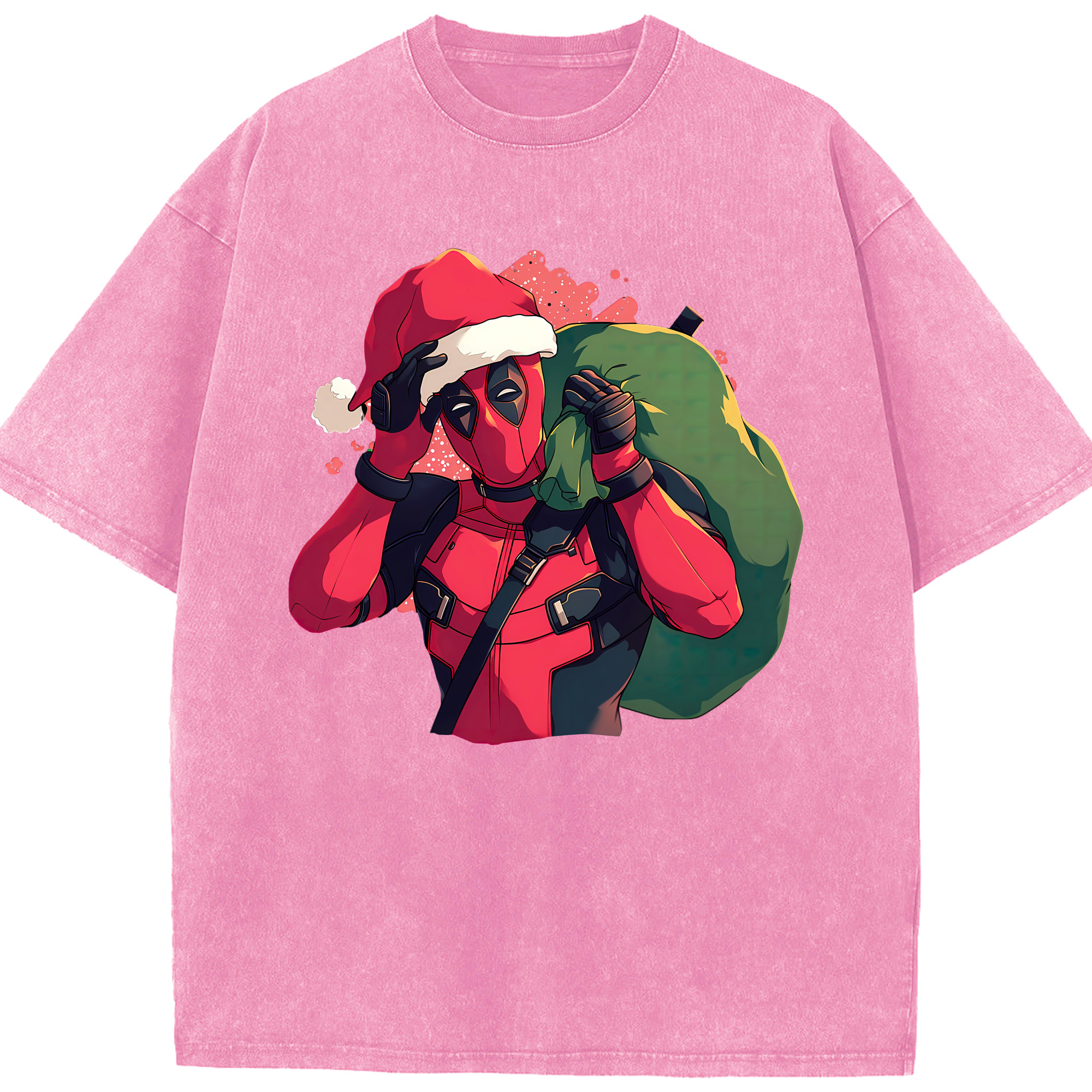 （画像用） Deadpool デッドプール 綿100% ヴィンテージ風 半袖Tシャツ（フロントプリント）
